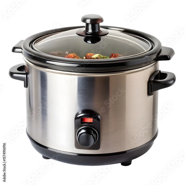 Obraz Slow Cooker Isolated on White Background