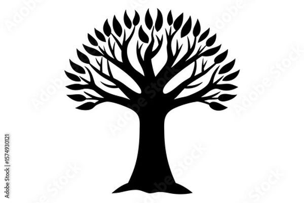 Obraz vector tree silhouette