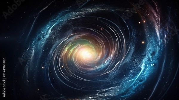 Obraz Cosmic Spiral Galaxy Vortex.