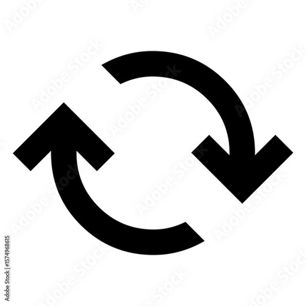 Obraz Refresh or Reload Circular Arrows Icon