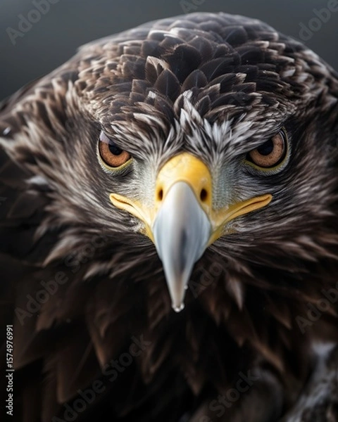 Obraz Eagle Closeup Portrait with Wild Bird. (1)