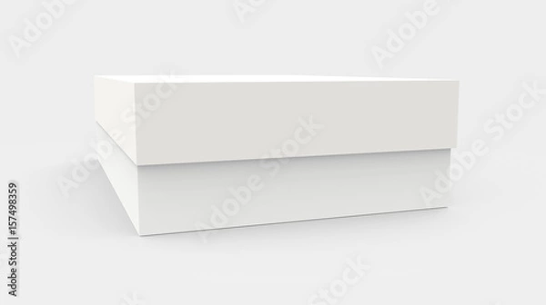 Fototapeta tilt blank paper box