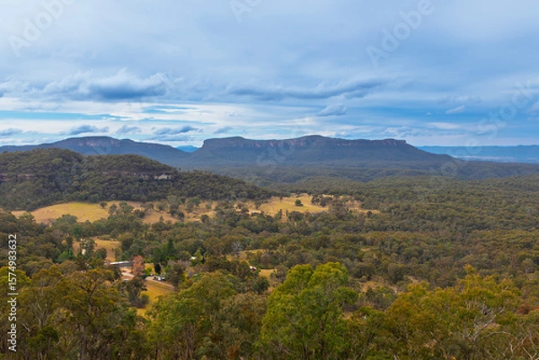 Obraz Photograph of the spectacular and widest canyon in the world called the Capertee Valley in the Central Tablelands of NSW, Australia.