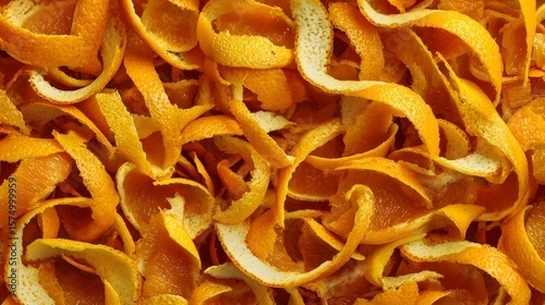 Fototapeta Vivid Rustic Sicilian Orange Peel Backdrop with Intricate Citrus Textures, Bright Ripe Aura, and Natural Organic Patterns for a Stylish Look