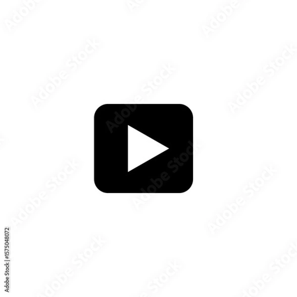 Fototapeta Play button icon vector.