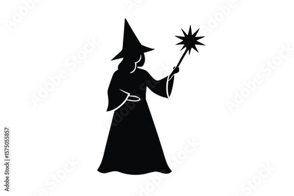Fototapeta witch spell mark vector icon