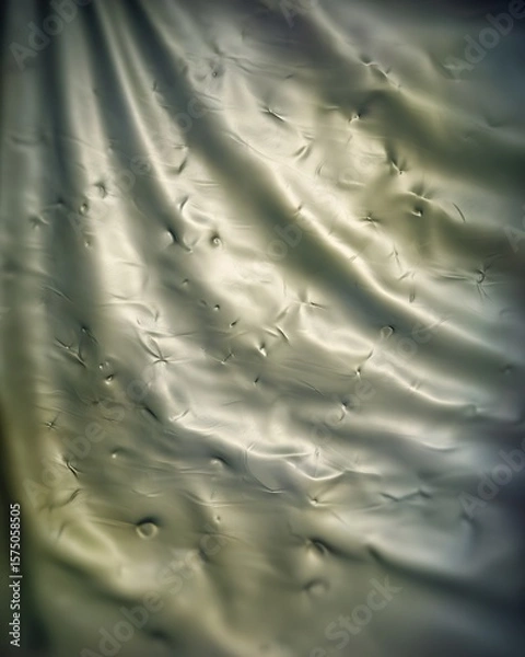 Fototapeta Abstract monochrome crinkled material background texture