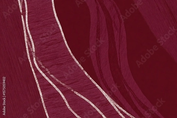 Fototapeta Elegant deep red with light curves