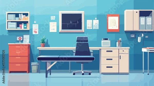 Fototapeta Professional Medical Design Flat Vector Illustration Centered