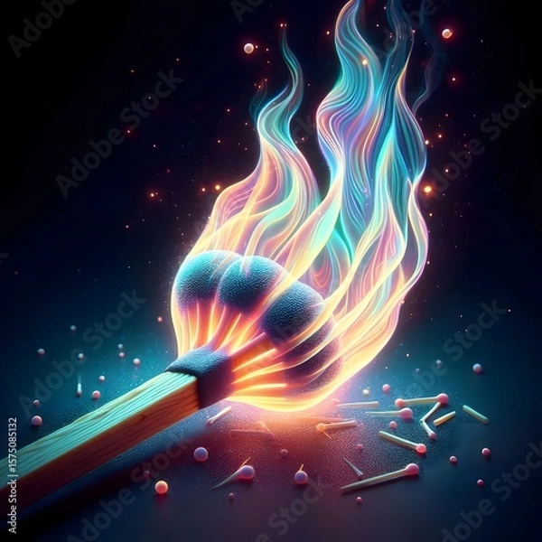 Fototapeta abstract fire background