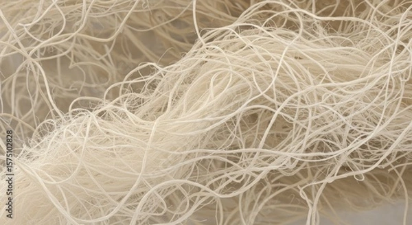 Fototapeta Intricate strands of organic fibers creating a delicate and interwoven texture