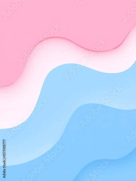 Fototapeta Transgender flag color waves background design