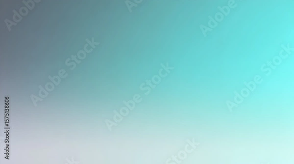 Obraz Abstract gradient background blending teal and gray colors, creating a serene atmosphere for designs