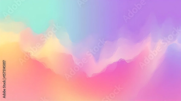 Obraz Abstract gradient background with soft pastel colors blending harmoniously, ideal for design projects