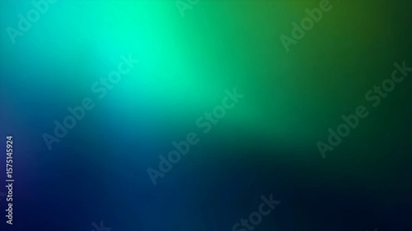 Obraz Abstract gradient background with vibrant blue and green hues, creating a calming atmosphere