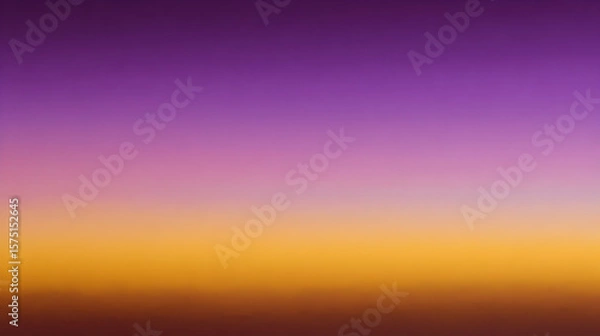 Obraz Vibrant gradient sunset sky transitioning from deep purple to warm orange, creating a serene atmosphere