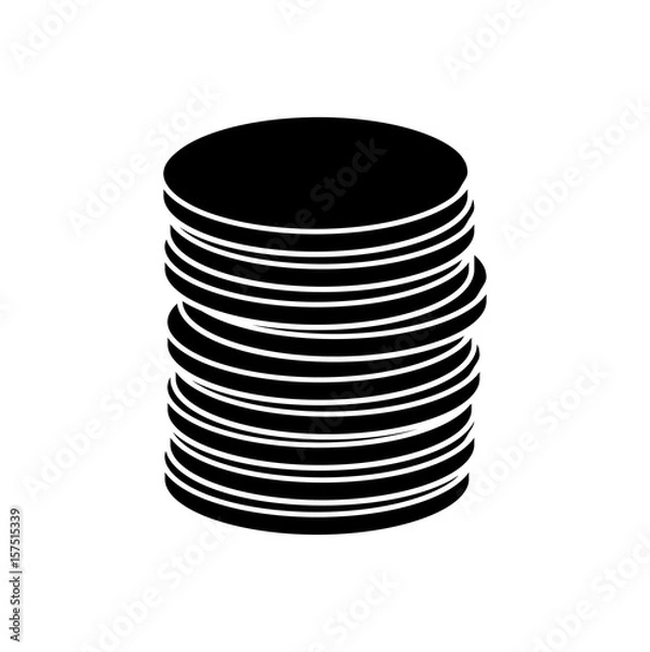 Obraz cartoon coin vector symbol icon design.