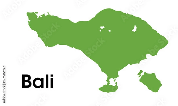 Obraz bali map
