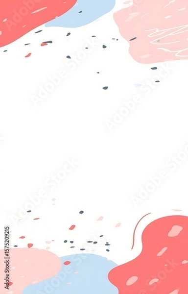 Fototapeta Abstract pattern with colorful geometric shapes