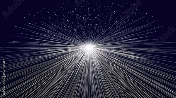 Fototapeta Abstract radiating lines