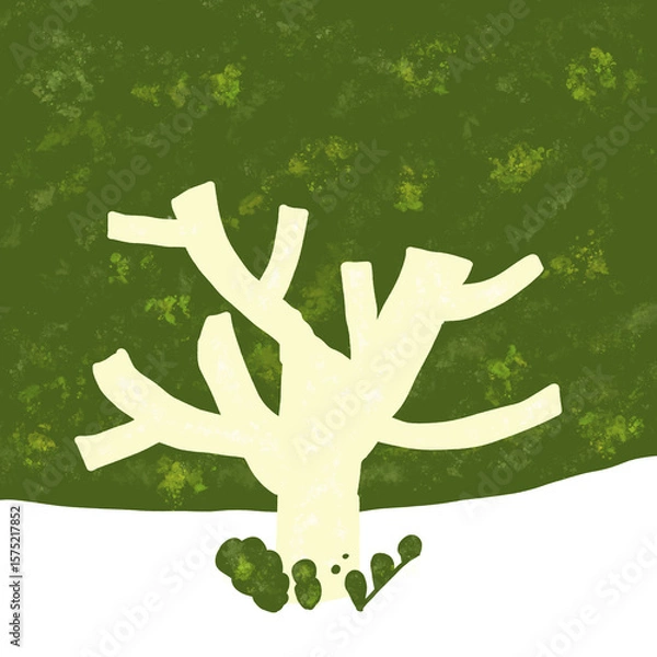 Fototapeta 手書きの木