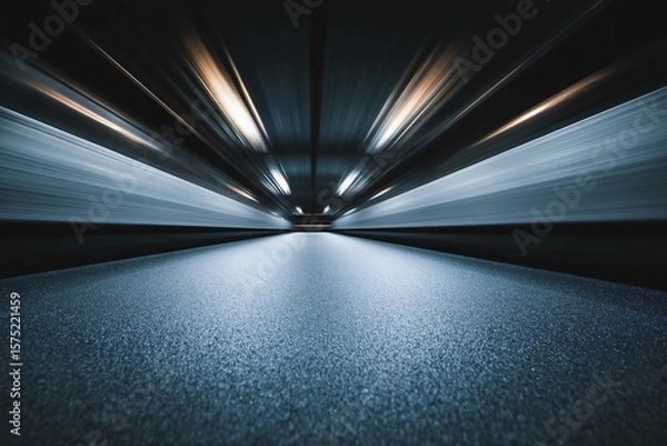 Fototapeta Fast-Paced Motion Blur Urban Environment Photography Dynamic Perspective Light Trails