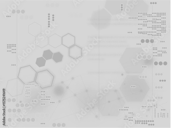 Fototapeta Cyber ​​material_background image_monochrome