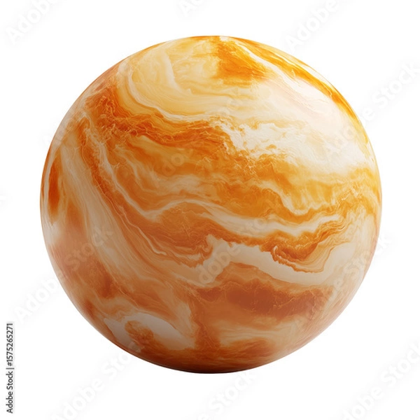 Fototapeta 3D Venus graphic on blank background, PNG format