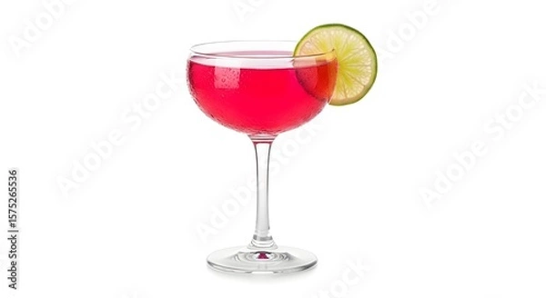 Obraz vibrant Pink Cocktail with a Fresh Lime Garnish
Classic Martini Glass with a Refreshing Pink Drink and Lime
Elegant Cocktail with a Bright Lime Slice on White