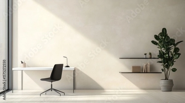 Obraz Modern minimalist workspace