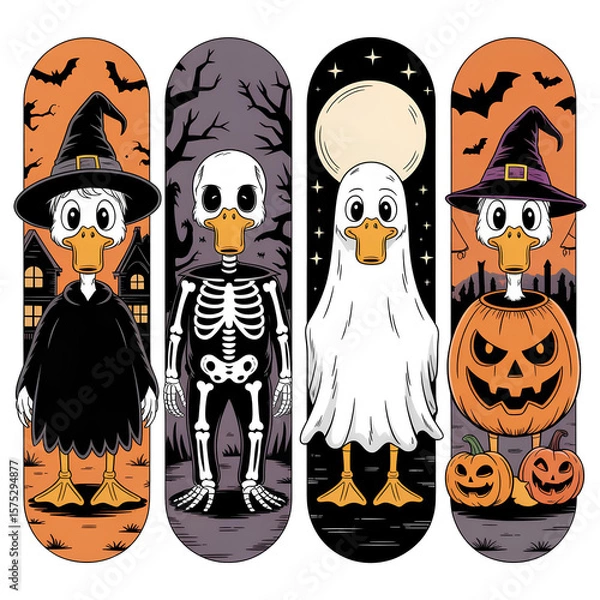 Obraz halloween monsters set