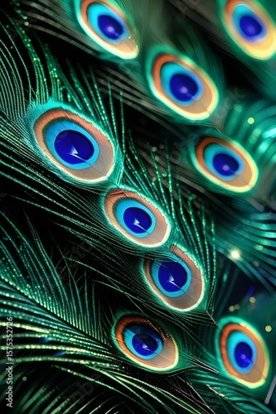 Obraz Peacock Scale Mosaic background