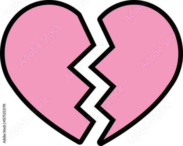 Obraz 하트 귀여운 아이콘 패키지 선물 핑크