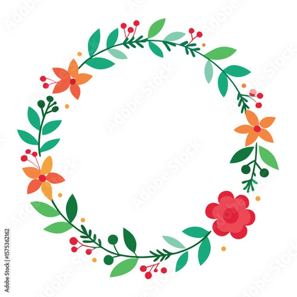 Fototapeta floral frame vector design 