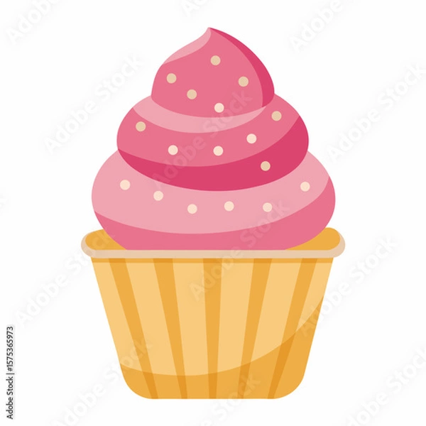 Obraz cupcake with cherry