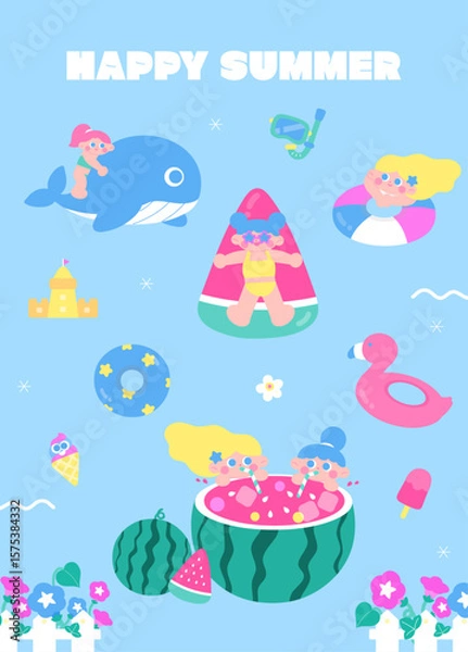 Obraz 여름오브젝트