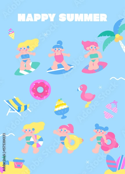 Obraz 여름오브젝트