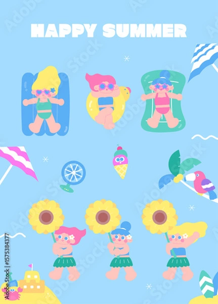 Obraz 여름오브젝트