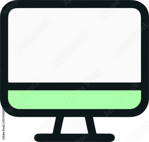 Fototapeta Computer Icon for Education and Technology