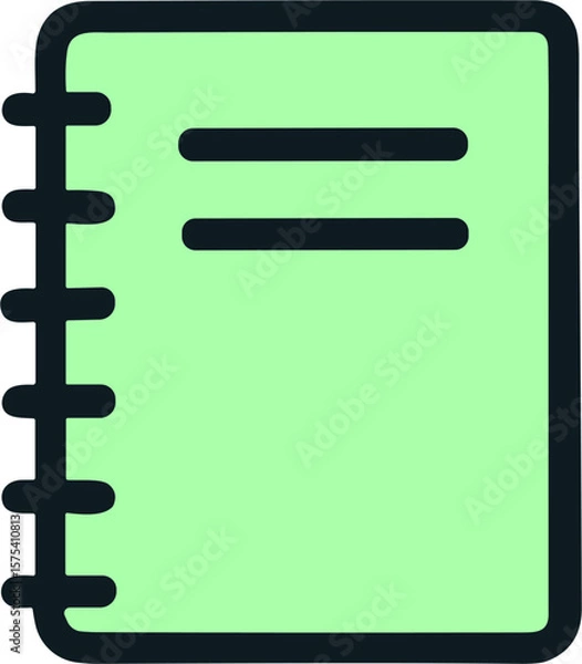 Fototapeta Basic Book Icon for Knowledge and Learning
