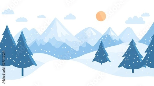 Obraz Winter mountain landscape (4)