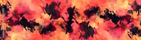 Obraz Abstract design with vibrant colors and fluid patterns.