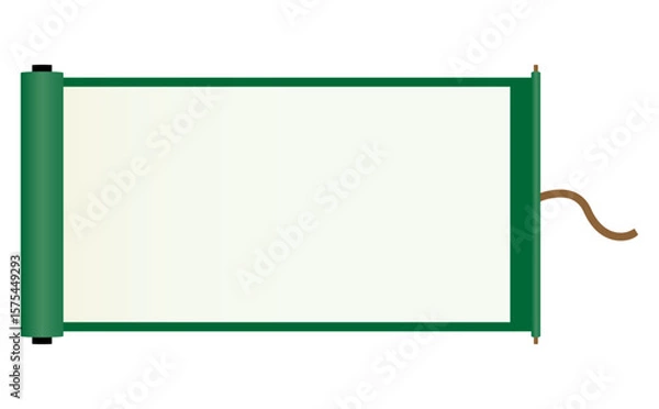 Obraz シンプルな巻物のフレームイラスト素材