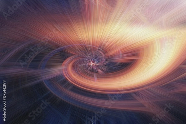 Obraz Abstract Blue Light Swirl Energy Wave Background