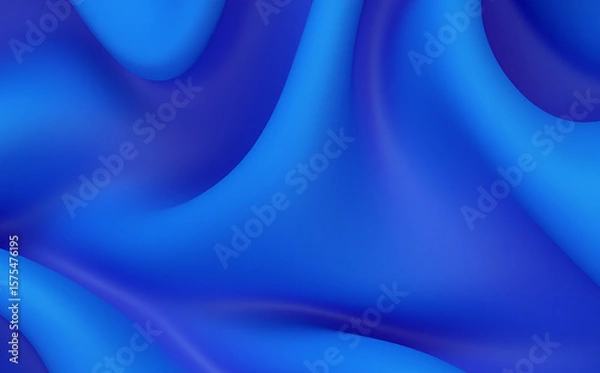 Obraz abstract blue silk background with wave line