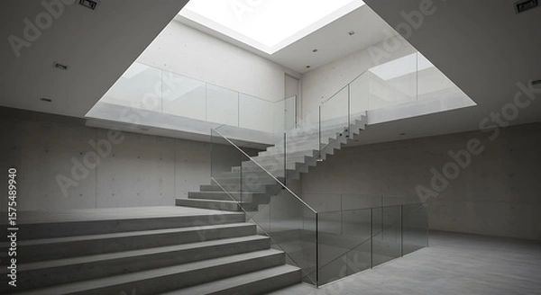 Fototapeta Architectural design of stairs
