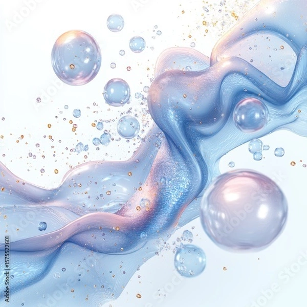 Obraz abstract background with bubbles