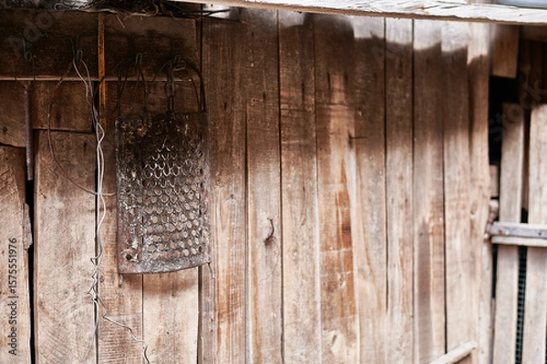 Obraz Background Texture Village Tree Dishes Outdoor Pot