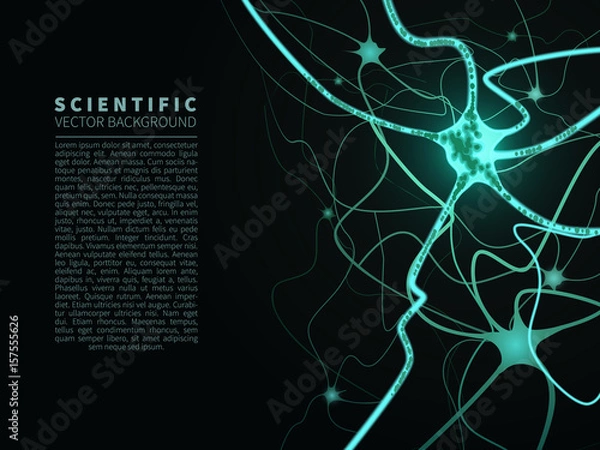 Fototapeta model of neural system