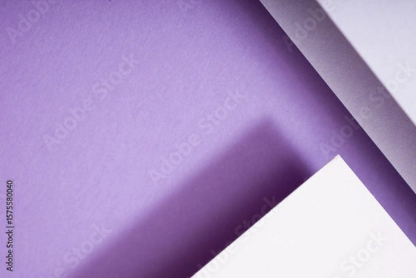 Obraz Geometric purple background, copy space